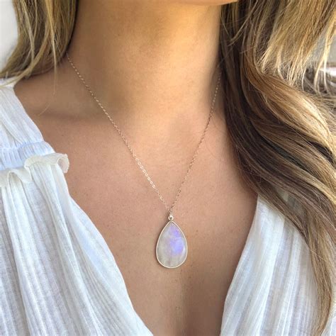 large moonstone pendant